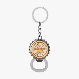 Bottle Cap Keychain with Hidden Opener