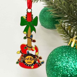 Hard Rock Red Guitar Collectible Ornament