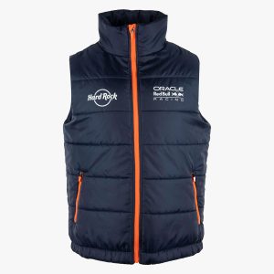 Oracle Red Bull Racing Puffer Vest in Navy Blue