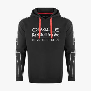 Oracle Red Bull Racing Piping Pullover Hoodie in Black