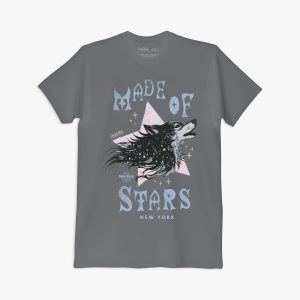 Shakira Star Wolf Tee in Charcoal Gray